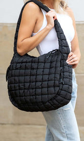 Taylor Quilted Puffer Tote Shoulder Bag, Shoulder Bags, $ 52.00, A Moment Of Now™